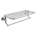 Moen Chrome 24 in. Stainless Steel and Zinc Bathroom Shelf 