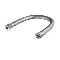3/8 in. Compression x 3/8 in. OD  x 12 in. Braided Stainless Steel Sink Flexible Water Connector