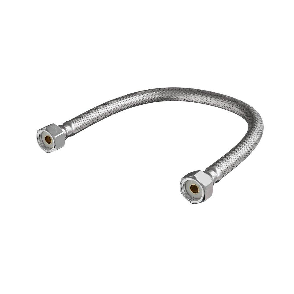PROFLO® 1/2 in. FIP x 1/3 in. FIP x 16 in. Braided Stainless PROFLO® 1/2 in. FIP x 1/3 in. FIP x 16 in. Braided Stainless