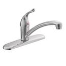 1.5 gpm 4-Hole Single Lever Handle Kitchen Faucet in Polished Chrome