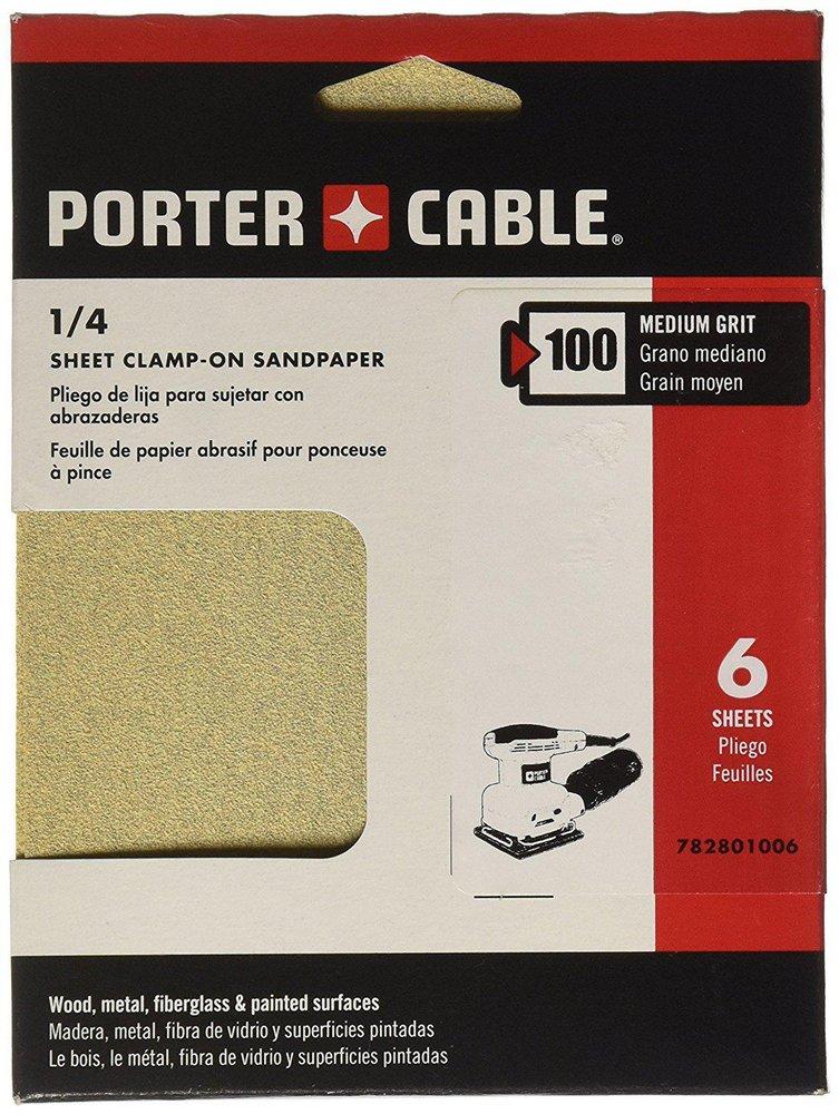 Porter Cable Brown Sandpaper (Pack of 6) 