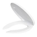 PROFLO&reg; White Elongated Open Front Commercial Toilet Seat with Cover 