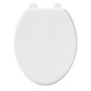 PROFLO&reg; White Elongated Open Front Commercial Toilet Seat with Cover 