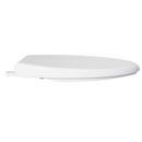PROFLO&reg; White Elongated Open Front Commercial Toilet Seat with Cover 