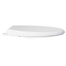 PROFLO&reg; White Plastic Elongated Open Front With Cover Toilet Seat 