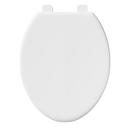 PROFLO&reg; White Plastic Elongated Open Front With Cover Toilet Seat 