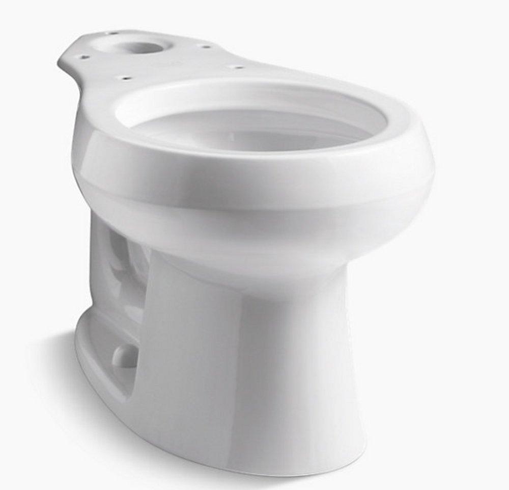 KOHLER White Round Toilet Bowl (Seat Not Included) 