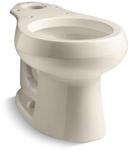 Round Toilet Bowl in Almond