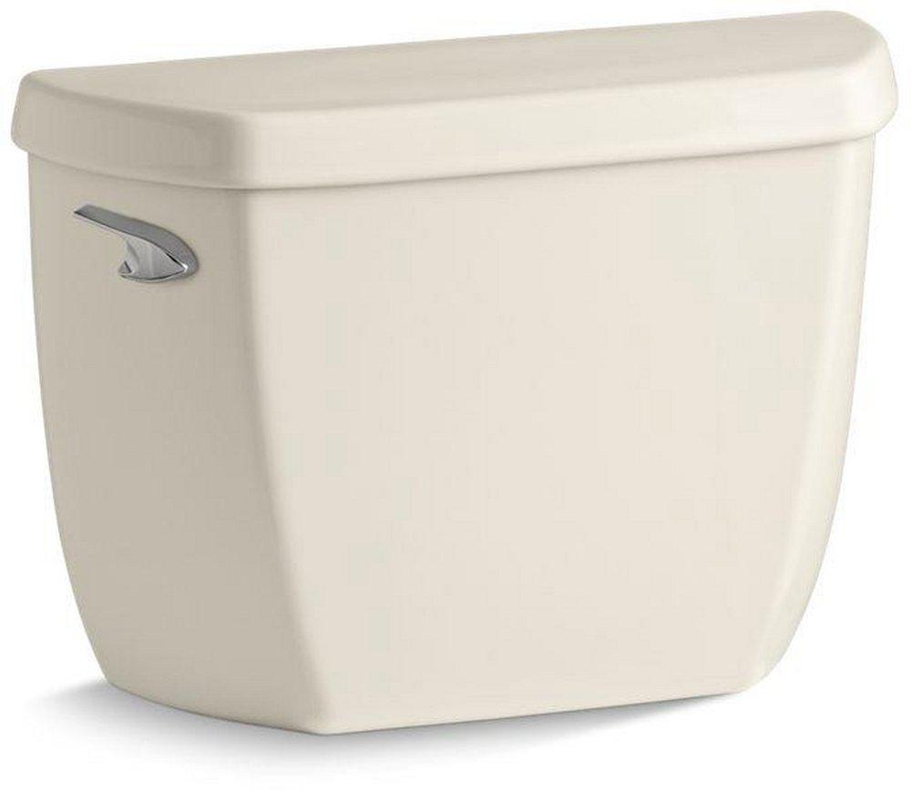 KOHLER Almond 1.28 gpf Toilet Tank with Left-Hand Trip Lever 