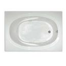 60 x 42 in. Drop-In Bathtub with Left Drain in White