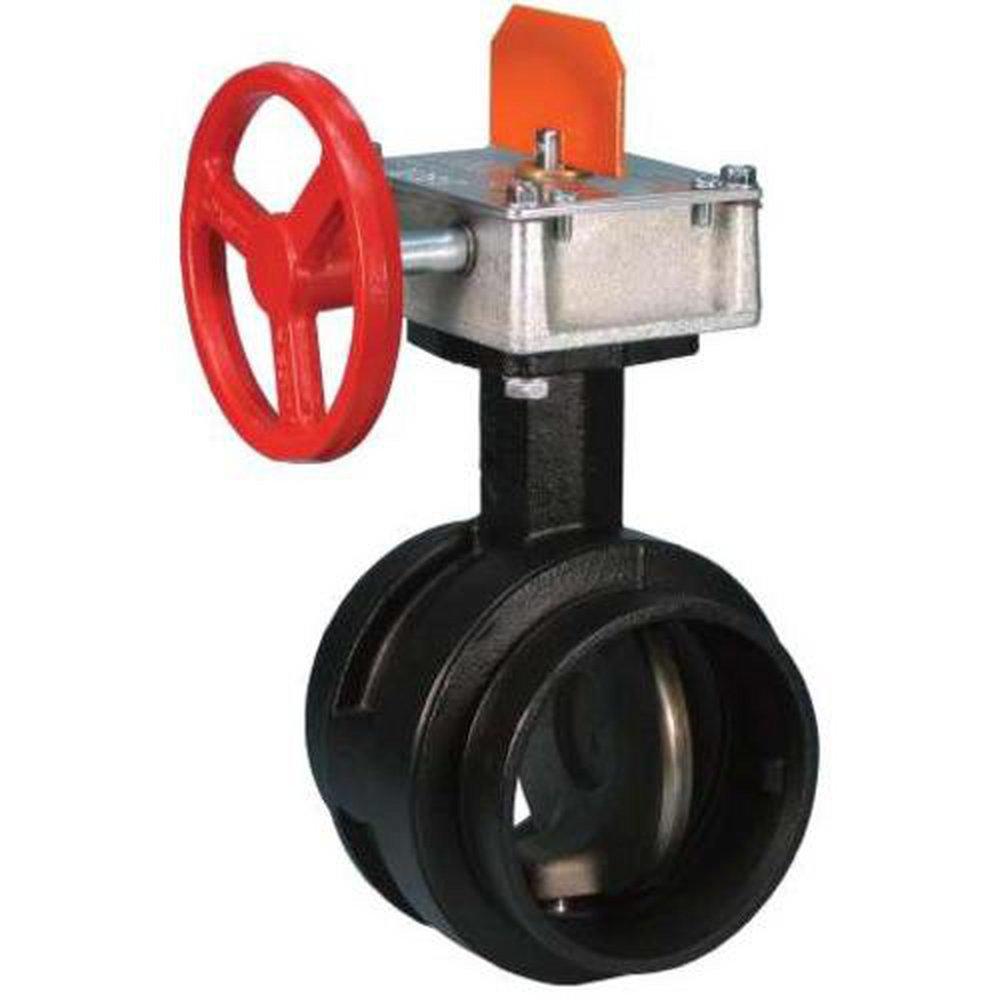 Victaulic Ductile Iron Grooved EPDM Gear Operator Butterfly Valve 
