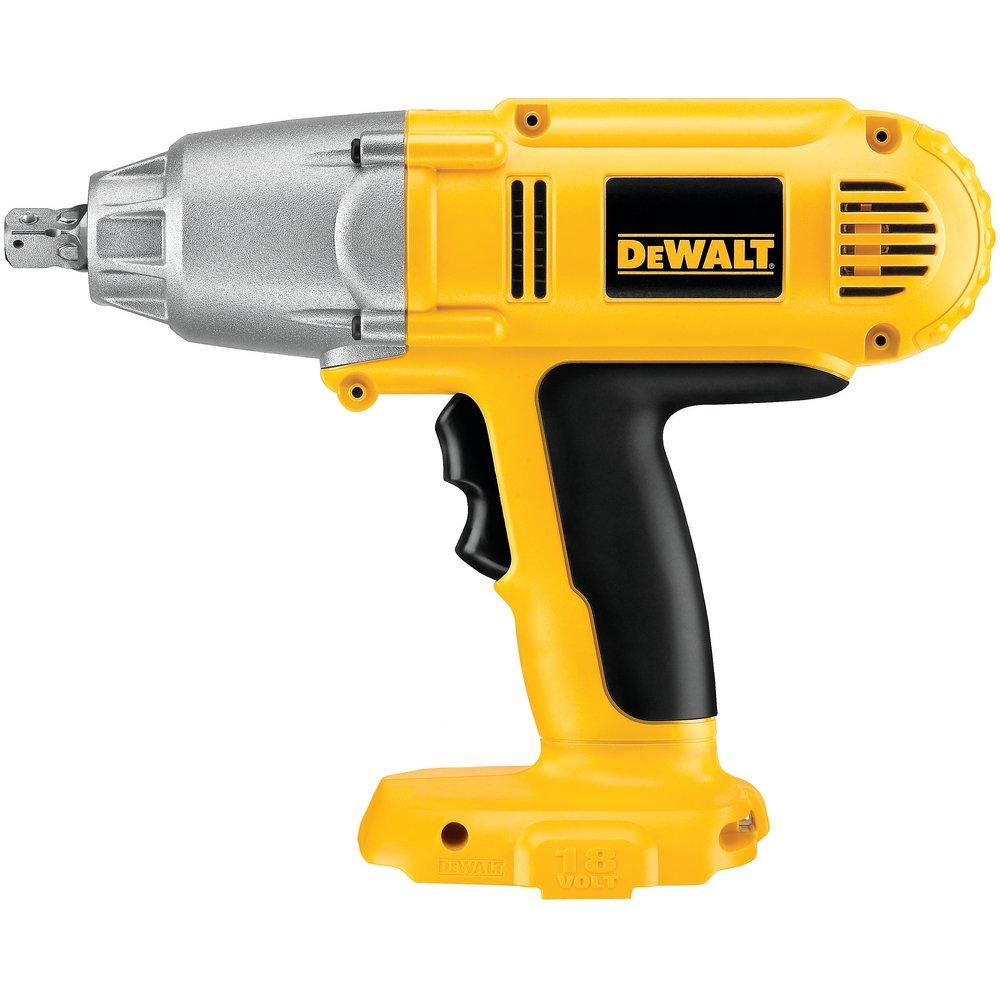 DEWALT Yellow/Black 18V Cordless Impact Wrench Tool with Detent Pin 