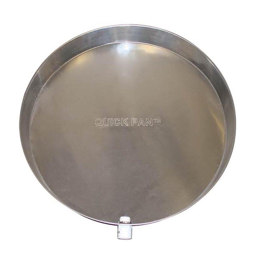 HoldRite&trade; Silver Water Heater Pan with Drain Fitting 