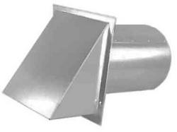 11 x 11 x 8 in. Wall Vent in Silver Aluminum