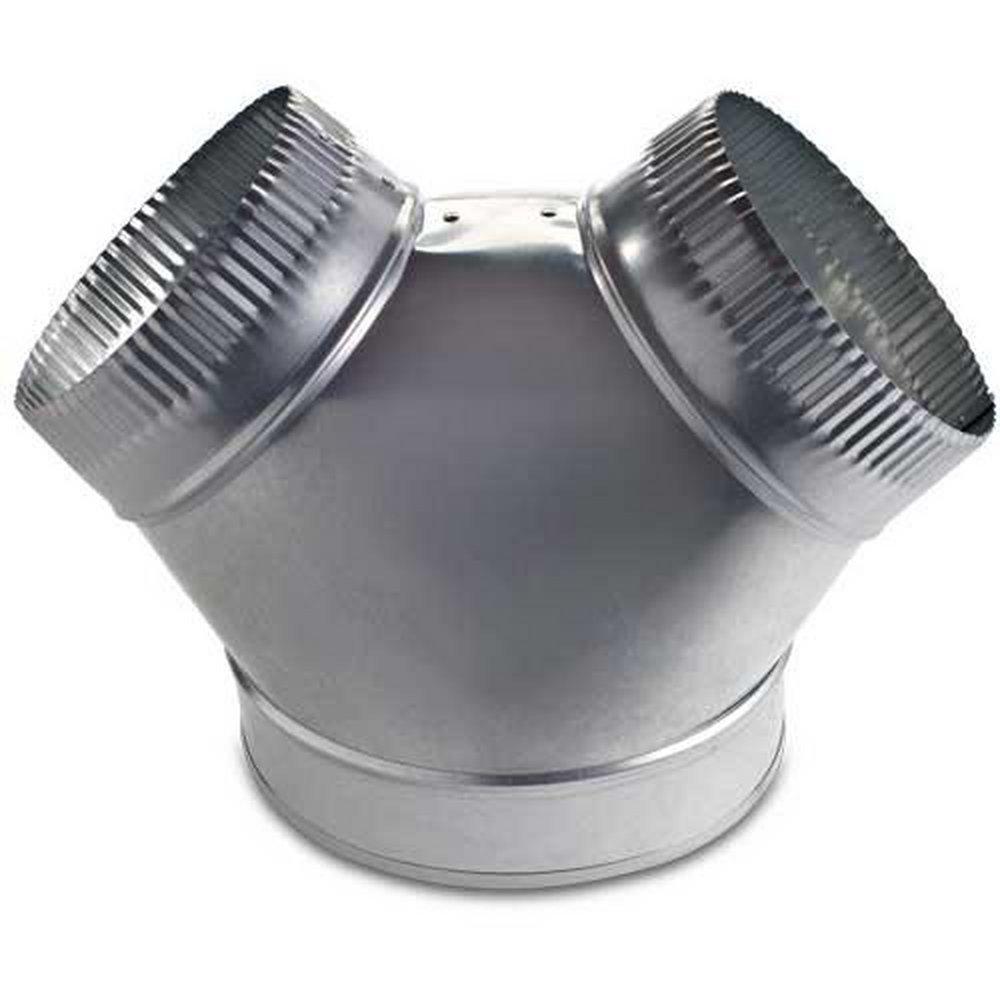 8 in. x 8 in. 30 ga Galvanized Steel Standard Wye 
