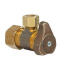 BrassCraft Rough Brass 1/2 x 3/8 in. Compression x OD Compression Angle Supply Stop Valve 