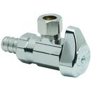 1/2 x 3/8 in. Barbed x OD Compression Angle Supply Stop Valve in Chrome Plated