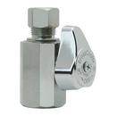 BrassCraft Chrome Plated FIPT x OD Compression Lever Handle Straight Supply Stop Valve in Chrome Plated 