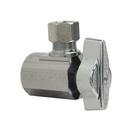 1/2 x 3/8 in. FIPS x OD Compression Angle Supply Stop Valve in Chrome