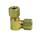3/8 in. OD Tube Compression 90 Degree Union Brass Elbow