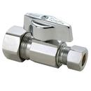 BrassCraft Chrome Compression Straight Supply Stop Valve in Chrome 