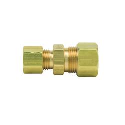 3/8 x 1/4 in. OD Tube Brass Compression Union