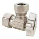 1/2 in. Compression x Slip Lever Handle Angle Supply Stop Valve in Chrome Plated