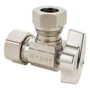 BrassCraft Chrome Plated Compression x Slip Lever Handle Angle Supply Stop Valve in Chrome Plated 