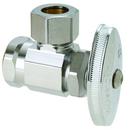 1/2 in. FIPT x OD Compression Knurled Oval Handle Angle Supply Stop Valve in Chrome Plated