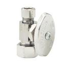 BrassCraft Chrome 1/2 in x 3/8 in Oval Handle Straight Supply Stop Valve 