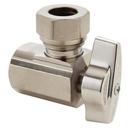 BrassCraft Chrome Plated FIPT x Slip Lever Handle Angle Supply Stop Valve in Chrome Plated 