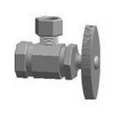 BrassCraft Rough Brass FIPS x OD Compression Knurled Angle Supply Stop Valve in Rough Brass 