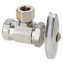 3/8 in. FIPT x OD Compression Knurled Oval Handle Angle Supply Stop Valve in Chrome Plated