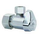 1/2 x 3/8 in. Compression x OD Compression Lever Handle Angle Supply Stop Valve in Chrome Plated
