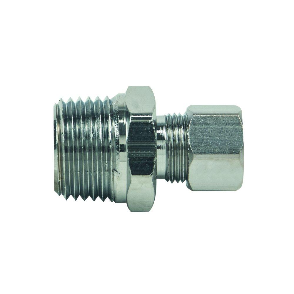 BrassCraft OD Tube x MIP 200# Brass Compression Union 