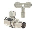 1/2 x 3/8 in. FIPT x OD Compression Loose Key Handle Angle Supply Stop Valve in Chrome Plated
