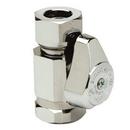 1/2 in. FIPT x Slip Knurled Oval Handle Straight Supply Stop Valve in Chrome Plated