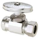 1/2 in. FIPT x Slip Knurled Oval Handle Straight Supply Stop Valve in Chrome Plated