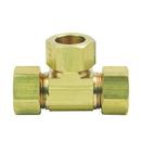 3/8 in. Compression Brass Straight Tee