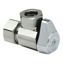 BrassCraft Polished Chrome 1/4 in x 1/2 in Lever Handle Angle Supply Stop Valve 