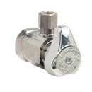 1/2 in x 1/4 in Angle Supply Stop Valve in Polished Chrome