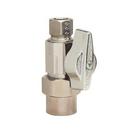 1/2 x 3/8 in. Solvent Weld x OD Compression Ball Handle Straight Supply Stop Valve in Chrome Plated