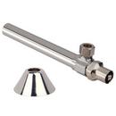 1/2 x 3/8 in. Sweat x OD Compression Knurled Oval Handle Angle Supply Stop Valve in Chrome Plated