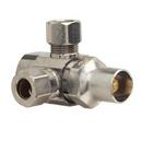 1/2 x 3/8 x 3/8 in. FIPT x OD Compression x OD Compression Loose Key Handle Straight Supply Stop Valve in Chrome Plated