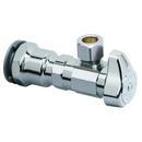 1/2 in x 3/8 in Angle Supply Stop Valve in Chrome Plated