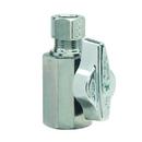 BrassCraft Chrome Plated FIPT x OD Compression Lever Handle Straight Supply Stop Valve in Chrome Plated 