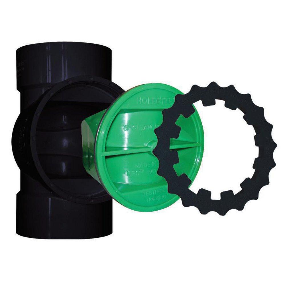 HoldRite&trade; Black Tee and Clean-Out Plug for ABS Pipe 