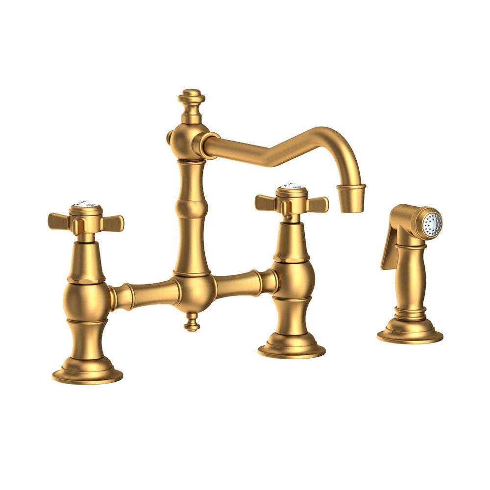 Newport Brass Satin Bronze - PVD Two Handle Bridge Kitchen Faucet 