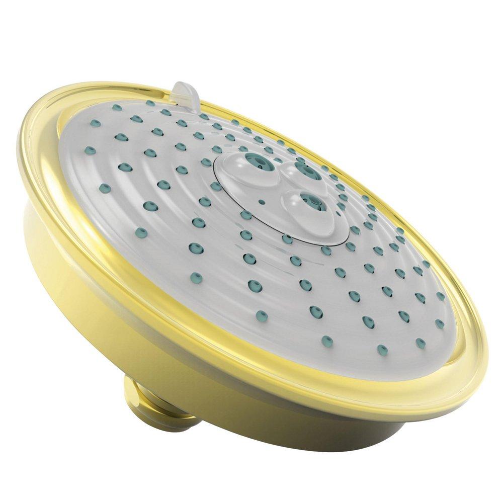Newport Brass Polished Gold - PVD Multi Full,Massage and Intense Turbo Showerhead 