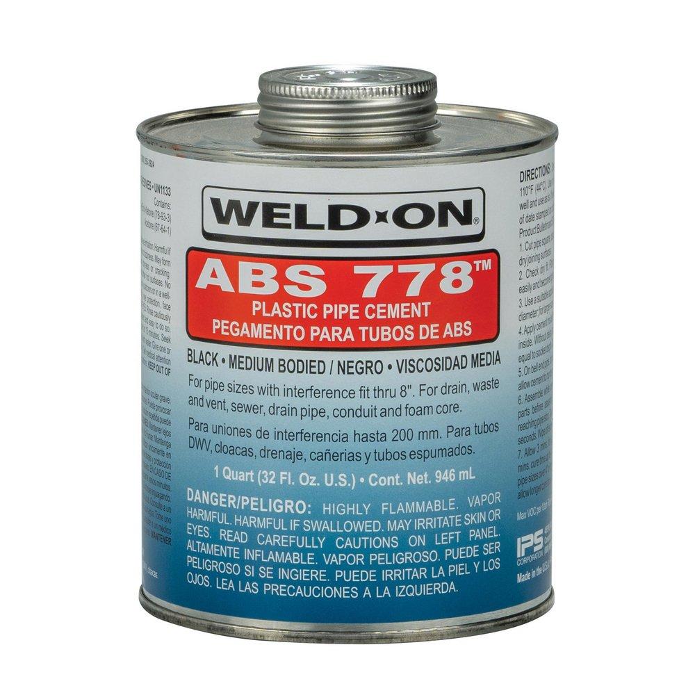 Weld-On&reg; Fast Set Plastic Black Pipe Cement 